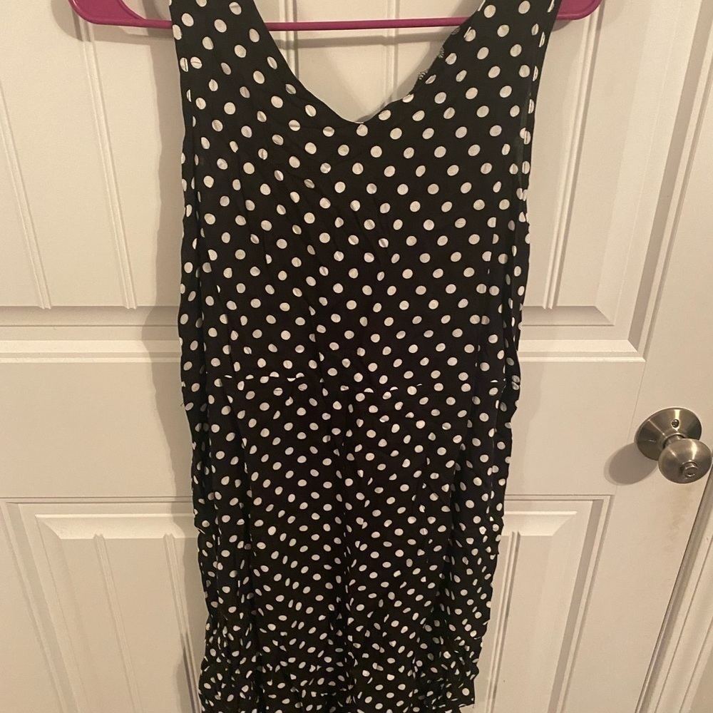 Black Dress with White Polka Dots - Picture 5 of 8